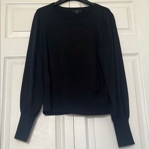 J. Crew Black Crew Neck Sweater